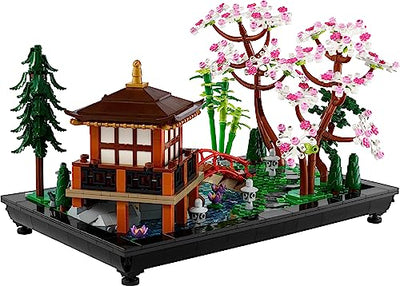 LEGO 10315 Icons Garten der Stille, botanical Zen-Garten-Set für Erwachsene mit Lotusblumen, anpassbare Schreibtisch-Dekoration, inspiriert von Japan, achtsames Geschenk für Frauen und Männer