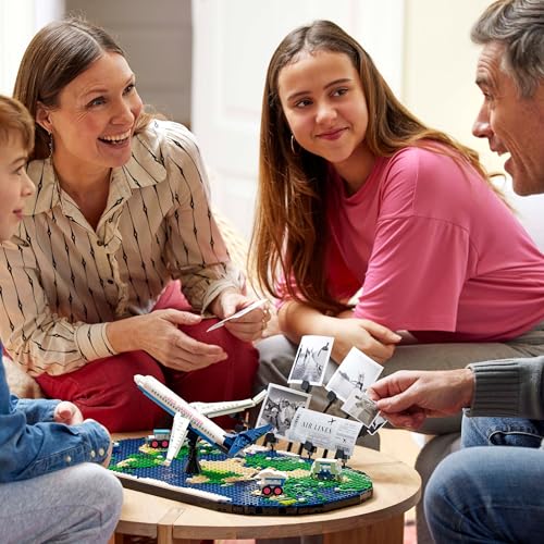 LEGO Reiseerinnerungen, Spielzeugweltkarte, BAU- und Spielset für Mädchen und Jungen, Geschenk für Familien, die Abenteuer und Reisen lieben, kreative Aktivität, Sammlerstück 41838