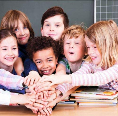 WISSNER® 400 Wendeplättchen in rot-blau aus RE-Plastic, Rechenplättchen für den Mathematikunterricht in der Grundschule, Plättchen