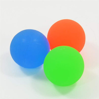 3X Flummi Groß Gummiball Neon XL ca.60mm Spingball Bunt Mitgebsel Kinder
