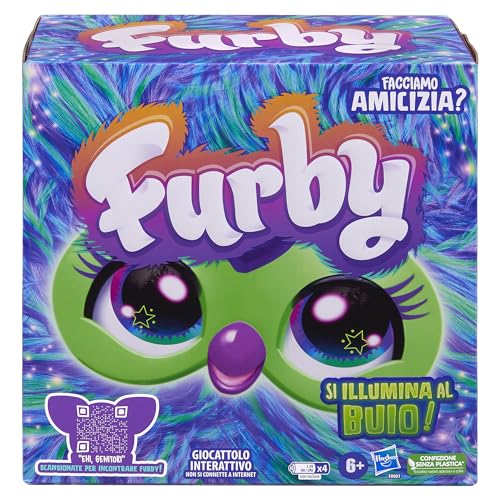 Hasbro Furby Galaxy Elektronisches Plüschtier für Kinder und Mädchen ab 6 Jahren, Plüsch mit Lichtern, Geräuschen und 5 Sprachmodi, Spielzeug für Feiertage zum Sammeln Mehrfarbig