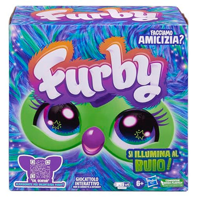 Hasbro Furby Galaxy Elektronisches Plüschtier für Kinder und Mädchen ab 6 Jahren, Plüsch mit Lichtern, Geräuschen und 5 Sprachmodi, Spielzeug für Feiertage zum Sammeln Mehrfarbig