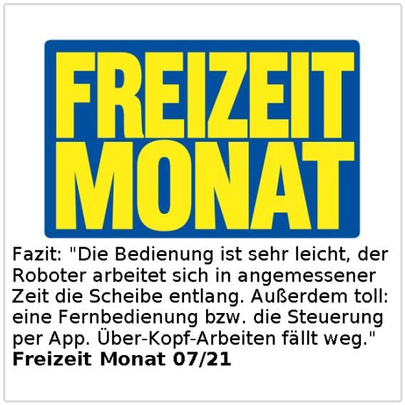 Sichler Haushaltsgeräte Fensterreinigungsroboter: Profi-Fensterputz-Roboter PR-040 mit Bluetooth, App & Sicherungs-Seil (Fenstersauger, Fensterputzroboter Akku, Fensterreinigung)