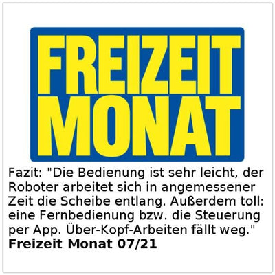 Sichler Haushaltsgeräte Fensterreinigungsroboter: Profi-Fensterputz-Roboter PR-040 mit Bluetooth, App & Sicherungs-Seil (Fenstersauger, Fensterputzroboter Akku, Fensterreinigung)