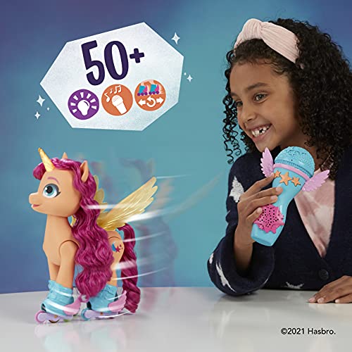 My Little Pony: A New Generation Sunny Starscout Inline-Singendes Rollerspielzeug 22,5 cm mit 50 Reaktionen, Lichter