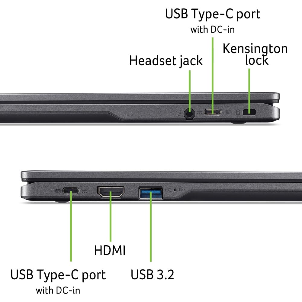Acer Chromebook Plus 515 (CBE595-2-316V) Laptop, Google ChromeOS Core, 15,6" FHD IPS Display, Intel Core i3-1215U, 8 GB RAM, 128 GB SSD, Intel UHD Grafik, grau