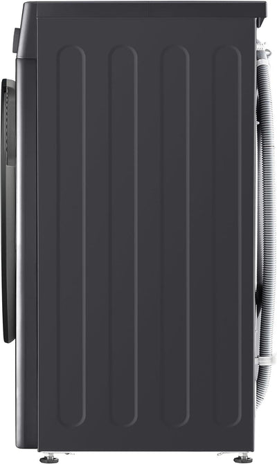 LG V5WD95SLIMB, SLIM Waschtrockner 9-5 kg, Klasse A und E, 60x53.5x85 cm, Wi-Fi, AI Direct Drive, Tiefenreinigung mit Dampf, TurboWash 360, Allergy Care, Außentür aus gehärtetem Glas, Dark Stone