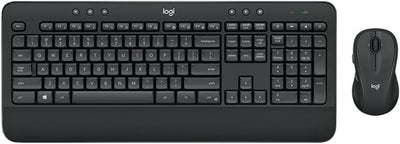 Logitech MK545 Advanced Wireless Keyboard and Mouse Combo QWERTY US International Layout – Schwarz