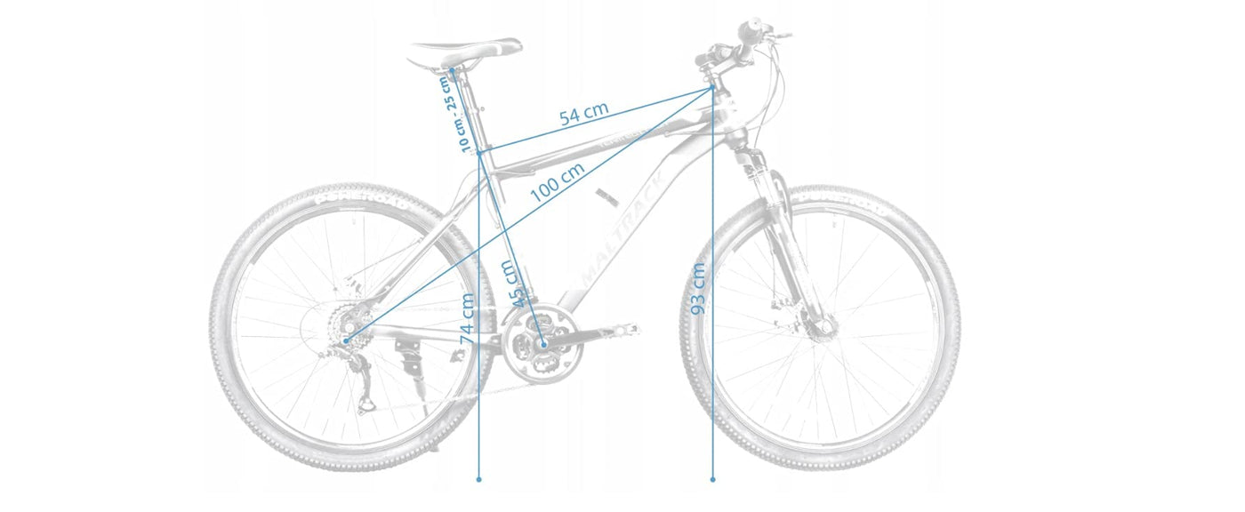 BDW Mountainbike 18 Gang Schaltung, Scheibenbremse 26 Zoll Reifen | 18 Zoll Rahmen MTB | Additive ! (Rot)
