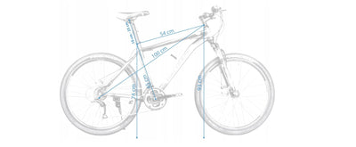 BDW Mountainbike 18 Gang Schaltung, Scheibenbremse 26 Zoll Reifen | 18 Zoll Rahmen MTB | Additive ! (Rot)