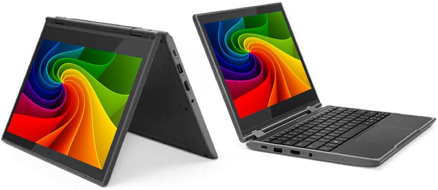 Lenovo Business Laptop Notebook 300e G2 2-in-1 Celeron N4100 4GB 128GB SSD 1366x768 Touchscreen Windows 11 (Generalüberholt)