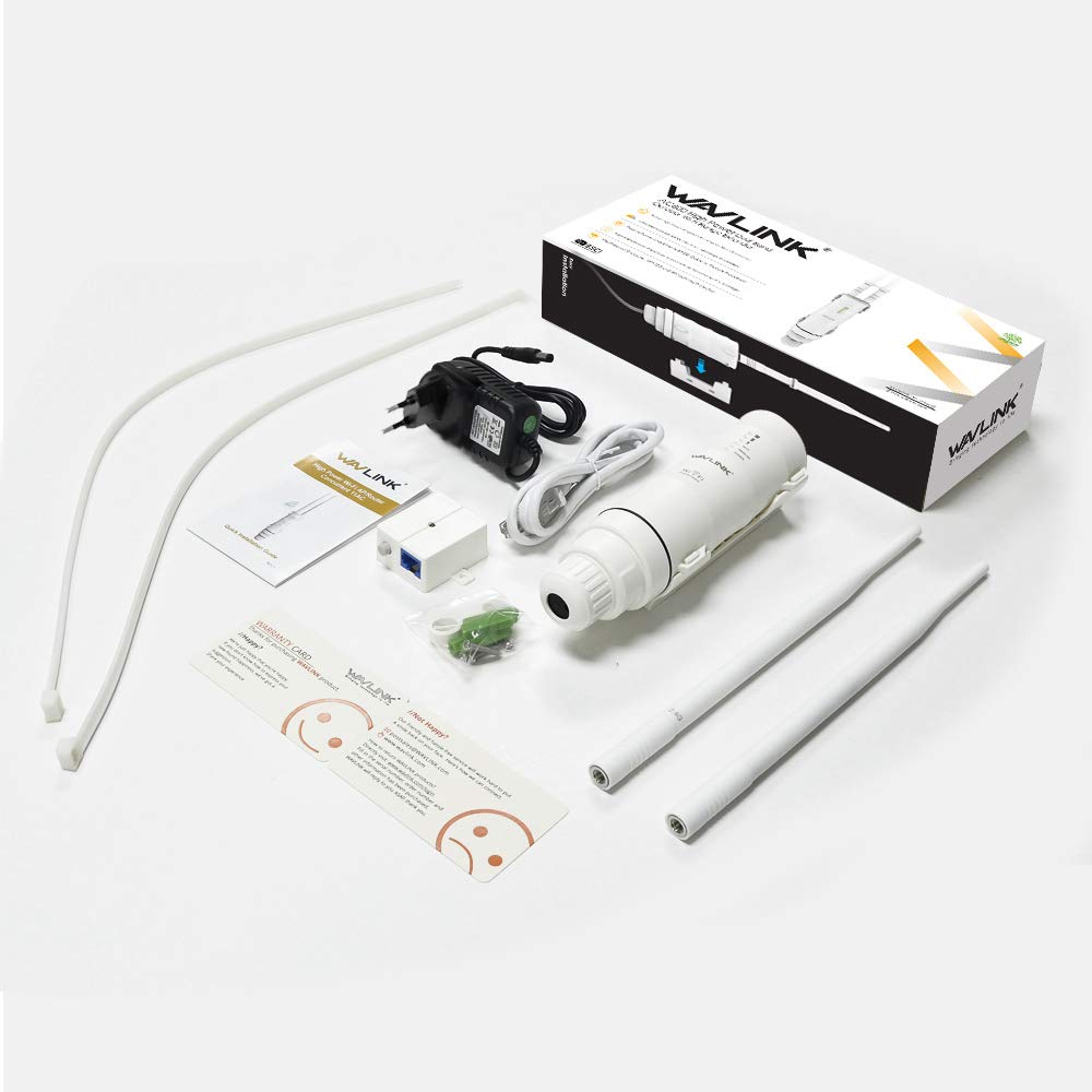 WAVLINK AC600 Dual Band Repeater für den Außenbereich, WLAN-Zugangspunkt, Repeater/Ap-Mode/Router/WISP, 2,4 GHz, 150 Mbps + 5 GHz, 433 Mbps, passives PoE-Modell, 100 m, Weiß