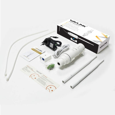 WAVLINK AC600 Dual Band Repeater für den Außenbereich, WLAN-Zugangspunkt, Repeater/Ap-Mode/Router/WISP, 2,4 GHz, 150 Mbps + 5 GHz, 433 Mbps, passives PoE-Modell, 100 m, Weiß