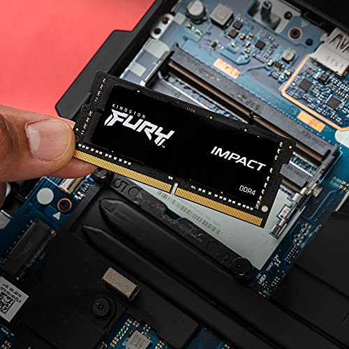 Kingston FURY Impact KF432S20IBK2/64 GB Laptop-Speicherset, 32 GB (2 x 32 GB), 3200 MHz DDR4 CL20, Schwarz