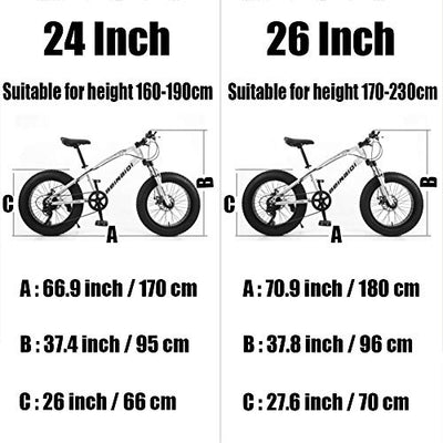 Wmmner Hardtail Mountain Bike 26 Zoll mit mechanischen Scheibenbremsen für Männer und Frauen, Fat Tire Adults Mountain Fahrrad, High Carbon Steel & Adjustable Seat & Front Federung, Silber, 27 Speed