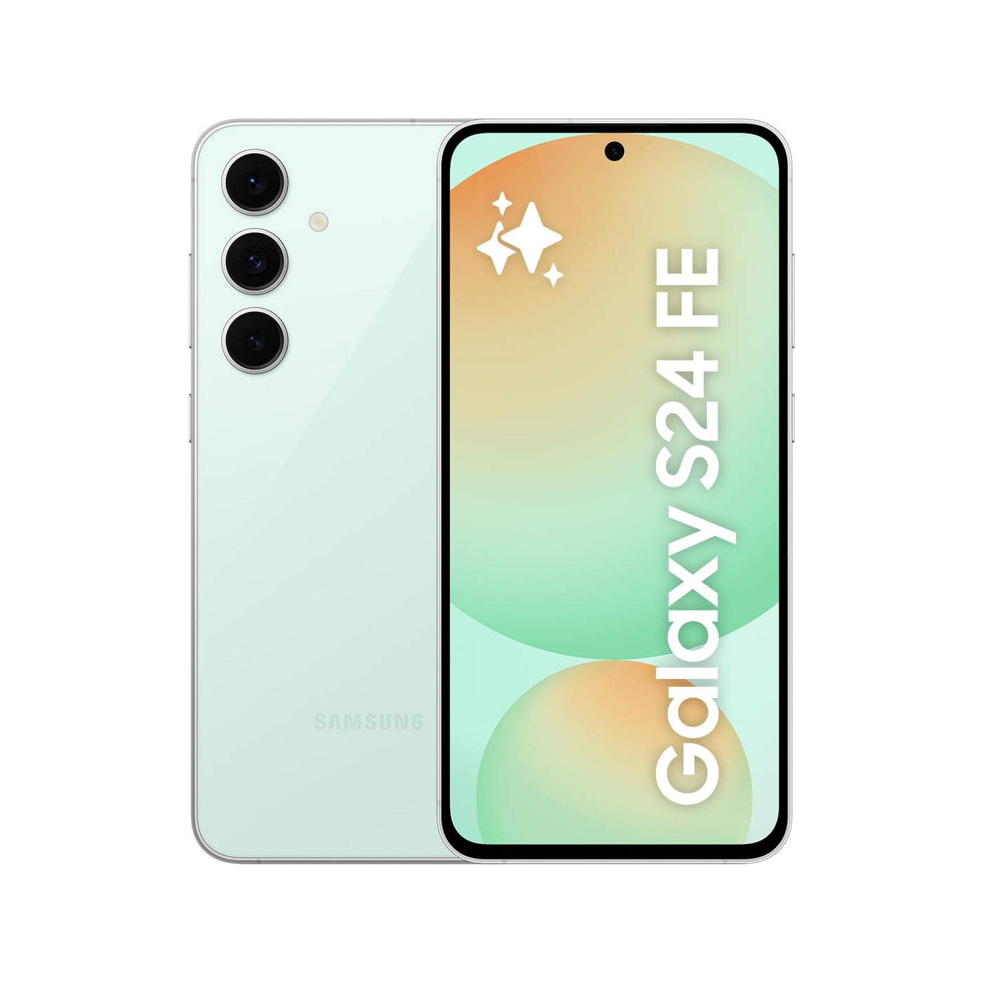 Samsung Galaxy S24 FE AI Smartphone ohne Vertrag, AI Handy mit Android, 8 GB RAM, 256 GB Speicher, 50-MP-Kamera, Lange Akkulaufzeit, Mint, 36 Monate Herstellergarantie [Exklusiv bei Amazon]
