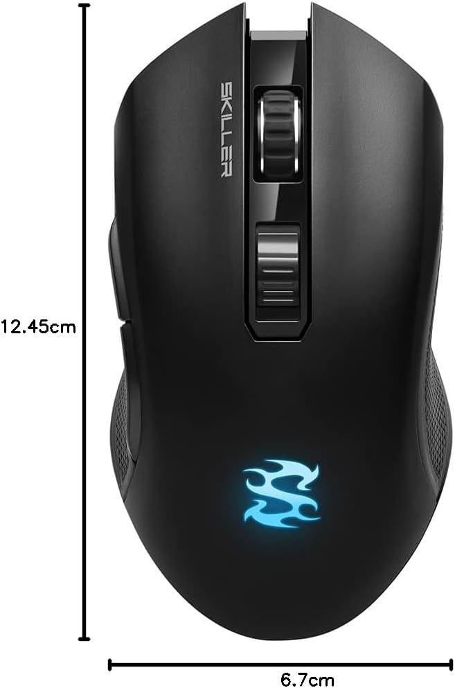 Sharkoon SKILLER SGM3 schwarz, optische Gaming Maus, Dual Mode (Funk oder Kabelgebunden), RGB