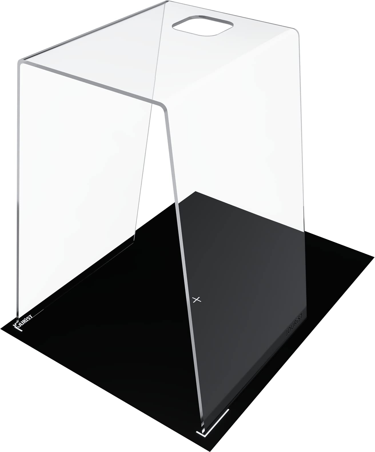 JOURIST ScanStand – scannen der Dokumente, Belege, Notizen und Visitenkarten mit Smartphones und Handys. Schwarze Matte für die optimale Ränder-Erkennung.