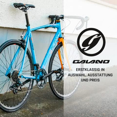 Galano Rennrad 700c Giro D'Italia Fahrrad 28" Fitnessbike Road Bike 14 Gänge (schwarz/blau, 56 cm)