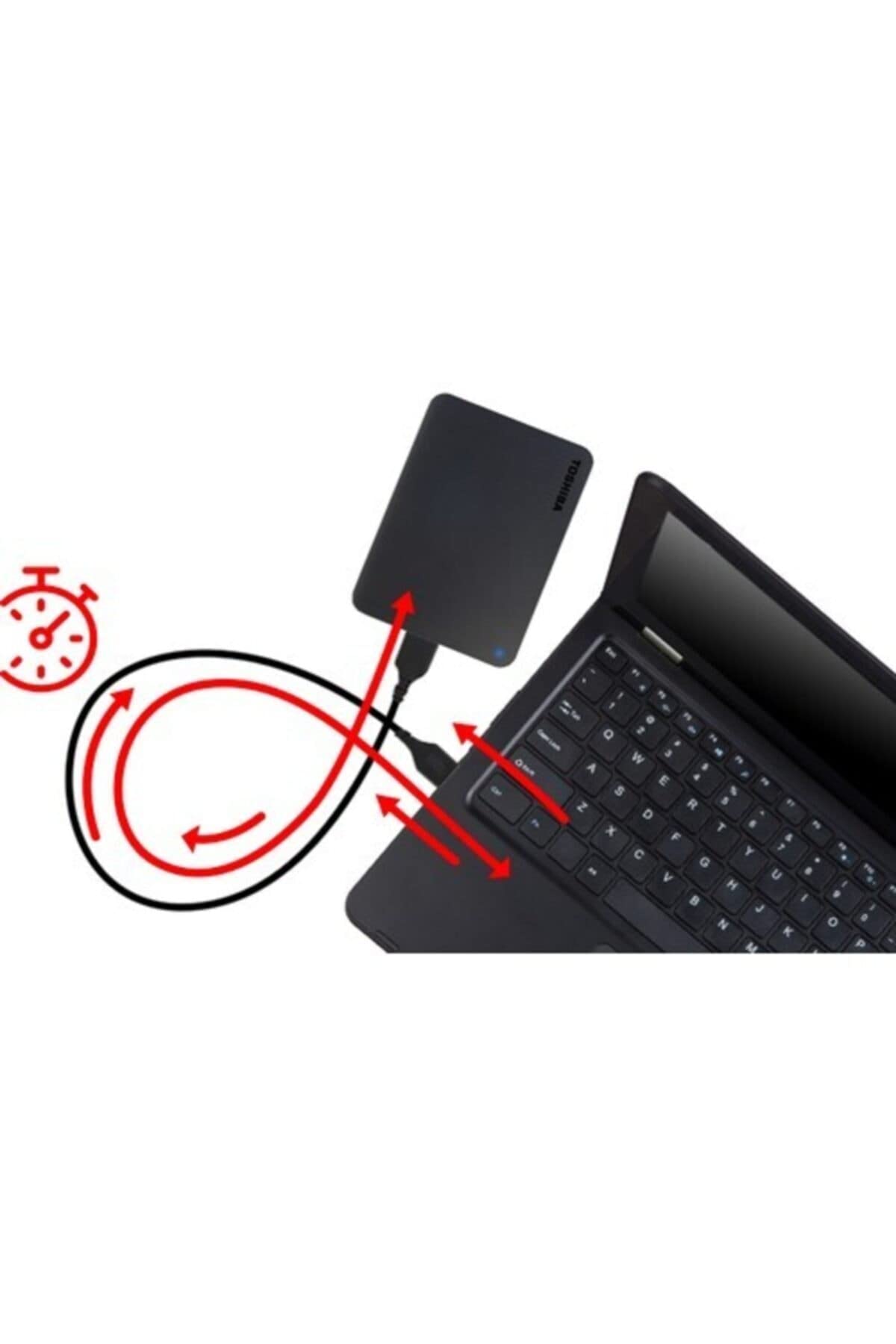 Toshiba 4TB Canvio Basics Portable External Hard Drive, Mechanische Festplatte, USB 3.2. Gen 1, Black (HDTB440EK3AA)