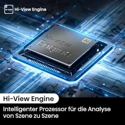 Hisense 55U6NQ 139 cm (55 Zoll) Fernseher 4K Mini LED ULED HDR Smart TV, 60Hz, HDMI 2.0, Game Mode Plus, Dolby Vision & Atmos, Bluetooth, Alexa Built-in, Anthrazit, [2024]