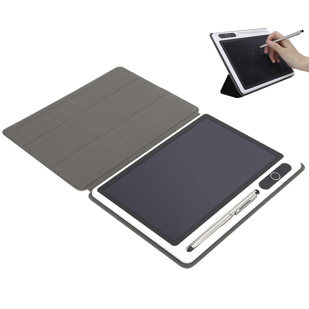 Tbest Professionelles Tragbares Digitales Doodle-Board, LCD-Schreibtafel, Elektronischer Notizblock, LCD-Tablet, Zeichenblock, Geschäftsbedarf, Handmalwerkzeug, 22,9 cm, Schwarz, mit (sc