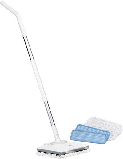 Sichler Haushaltsgeräte Akku Bodenwischer: Akku-Fußboden-Poliermaschine mit Sprüh-Funktion & LED-Licht, 900 Hz (Akku Wischmopp, Bohnermaschine, Haushaltshelfer)