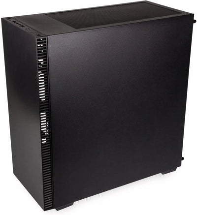 Kolink Stronghold Midi-Tower Mini-ITX bis E-ATX, PC Hülle mit Seitenfenster, Tempered Glass Computergehäuse, PC Case Computer Gehäuse mit lüfter, Schwarz