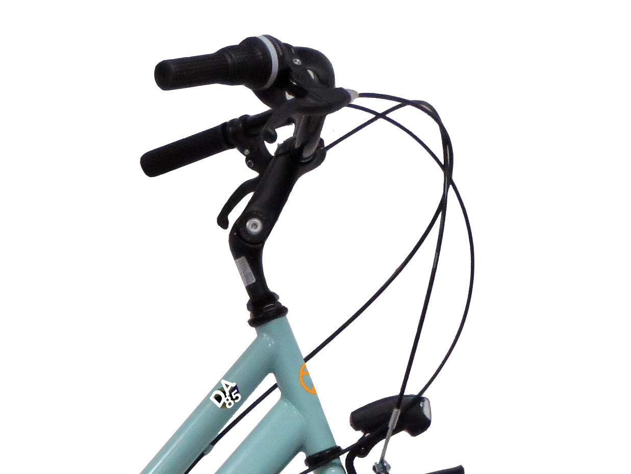 Denver Discovery Adventures Trekkingrad 28 Zoll Damen-VTC – 6 Gänge – Shimano TY21 + Vorbau verstellbar, 71 cm, wassergrün