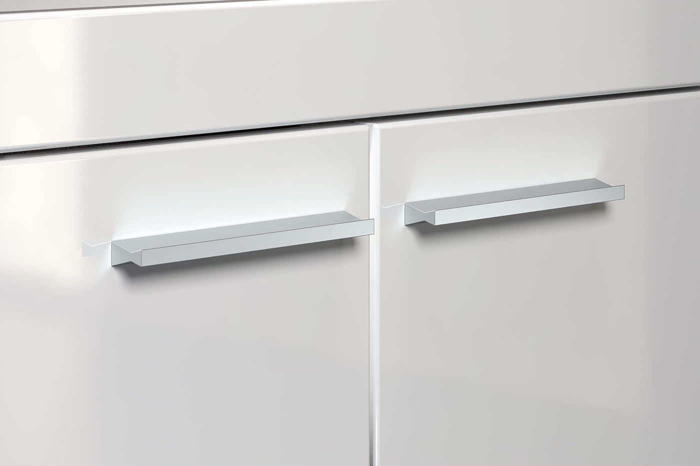 trendteam smart living - Waschbeckenunterschrank Unterschrank - Bad - Amanda - Aufbaumaß (BxHxT) 60 x 56 x 34 cm - Farbe Weiß Hochglanz - 139330101