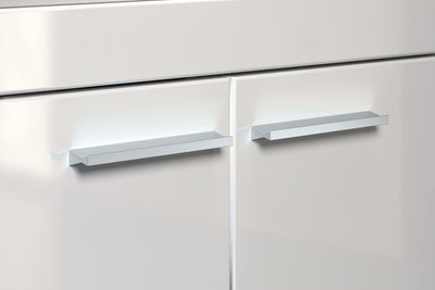 trendteam smart living - Waschbeckenunterschrank Unterschrank - Bad - Amanda - Aufbaumaß (BxHxT) 60 x 56 x 34 cm - Farbe Weiß Hochglanz - 139330101