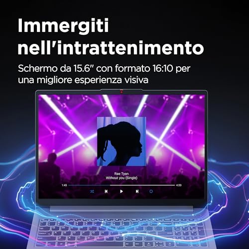 Lenovo IdeaPad Slim 3 Notebook 15,6 Zoll (39,6 cm) FHD (1920 x 1080), Intel Core i7-13620H, RAM 16 GB, 512 GB SSD, WiFi 6, Windows 11 - Arctic Grey, exklusiv von Amazon, Portugiesisch QWERTY