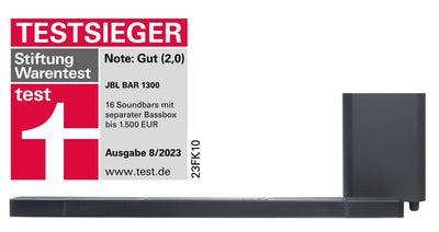 JBL Bar 1300 – Kompakte 11.1.4-Kanal-Soundbar für Heimkino Sound-System – Mit abnehmbaren Surround-Lautsprechern, MultiBeamTM und Dolby Atmos Surround Sound – Schwarz