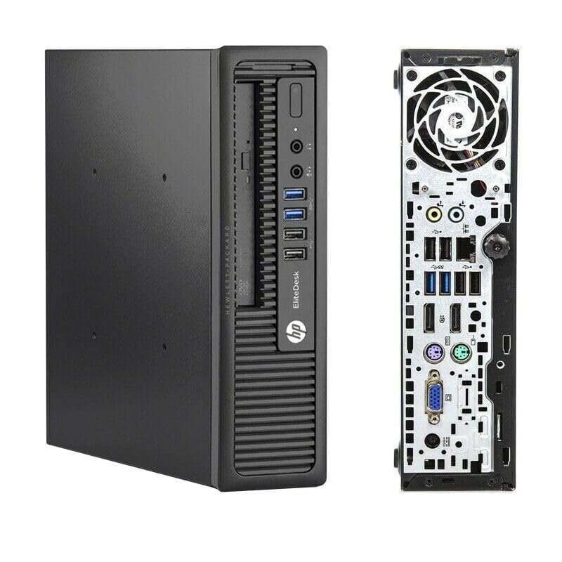HP EliteDesk 800 G1 USDT PC Mini Computer Intel Core i5-4570S RAM 16 GB SSD 240 GB DVD-Player WLAN Windows 11 + Office 2021 (Generalüberholt)