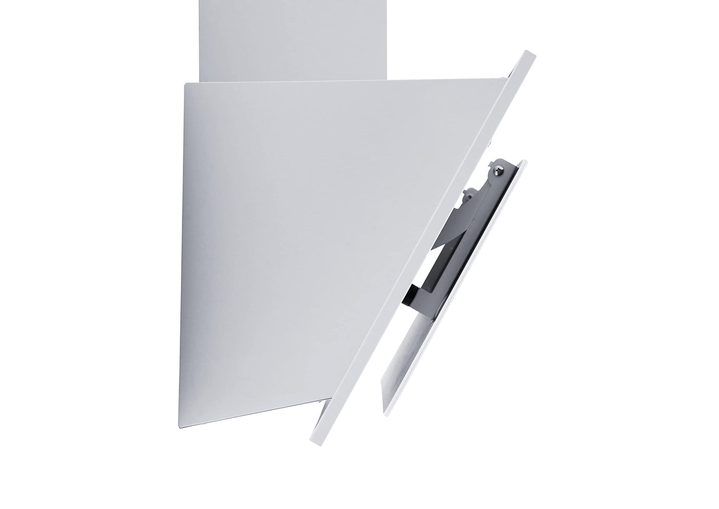 Respekta Dunstabzugshaube kopffrei/Dunstabzugshaube schräg 60 cm/Metallgehäuse mit Glasschirm in Weiß/Abluft - und Umluftfunktion / CH33060WB / B / 51 – 63,5 dB