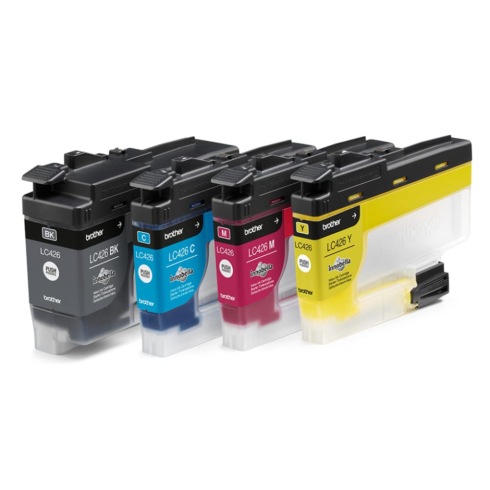 Brother LC-426BK/LC-426C/LC-426M/LC-426Y Inkjet Cartridges, Black/Cyan/Magenta/Yellow,Multi-Pack, Standard Yield, Includes 4 x Inkjet Cartridges, Brother Genuine Supplies