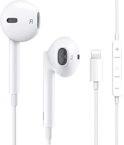 In-Ear Kopfhörer für iPhone [MFi-Zertifiziert] HiFi Stereo Ohrhörer mit Lightning Anschluss Mikrofon und Lautstärkeregler Kompatibel mit iPhone 11/12/13/13 mini/14/X/XS/XR/8/7
