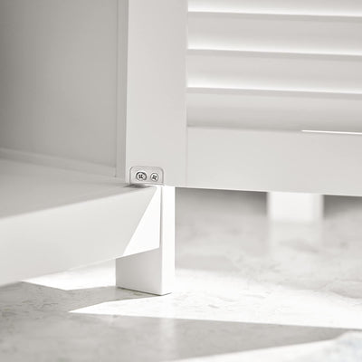 SoBuy® FRG237-W Waschbeckenunterschrank Badschrank Unterschrank Badmöbel in weiß BHT ca: 60x58x34cm