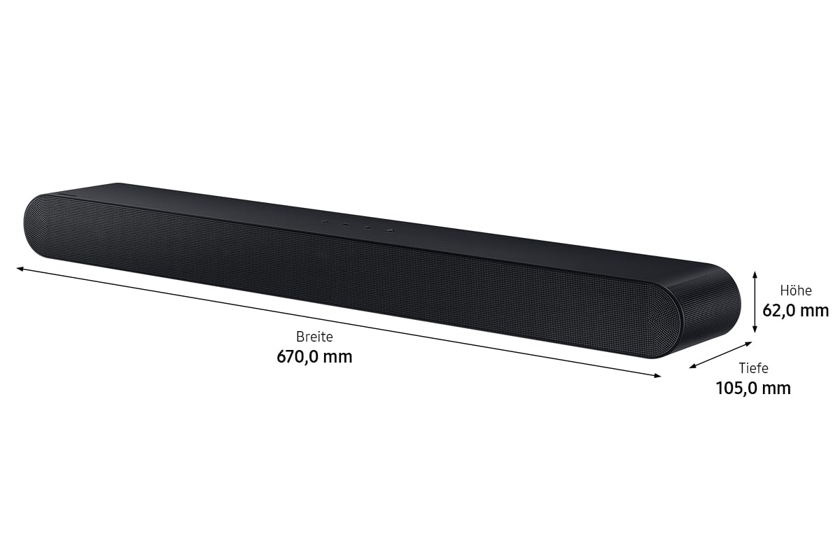 Samsung HW-S66GD 3.1-Kanal All-in-one Soundbar für TV-Geräte, Bluetooth-Lautsprecher mit kabellosem Dolby Atmos 5.0 / DTS Virtual:X, Q-Symphony, Adaptive Sound Lite [2024]