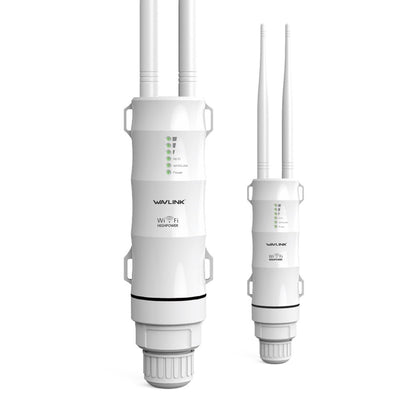 WAVLINK AC600 Dual Band Repeater für den Außenbereich, WLAN-Zugangspunkt, Repeater/Ap-Mode/Router/WISP, 2,4 GHz, 150 Mbps + 5 GHz, 433 Mbps, passives PoE-Modell, 100 m, Weiß