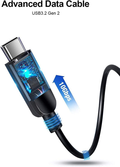 Netac SSD Extern 500GB USB 3.2 Gen 2, Externe Festplatte SSD für Laptop, TV Aufnahmen, Mac, PS4, PS5, Xbox, Handy Android, Festkörper-Laufwerk (USB C Aluminum)