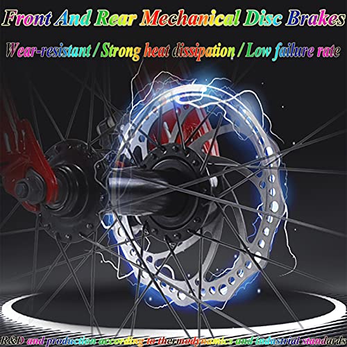 MEVZHH Mountainbikes, 26 Zoll Fat Tire Hardtail Mountainbike, Doppelfederungsrahmend Federgabel All Terrain Mountainfür Männer Frauen/30 Geschwindigkeit/Orae 5 Gesprochen