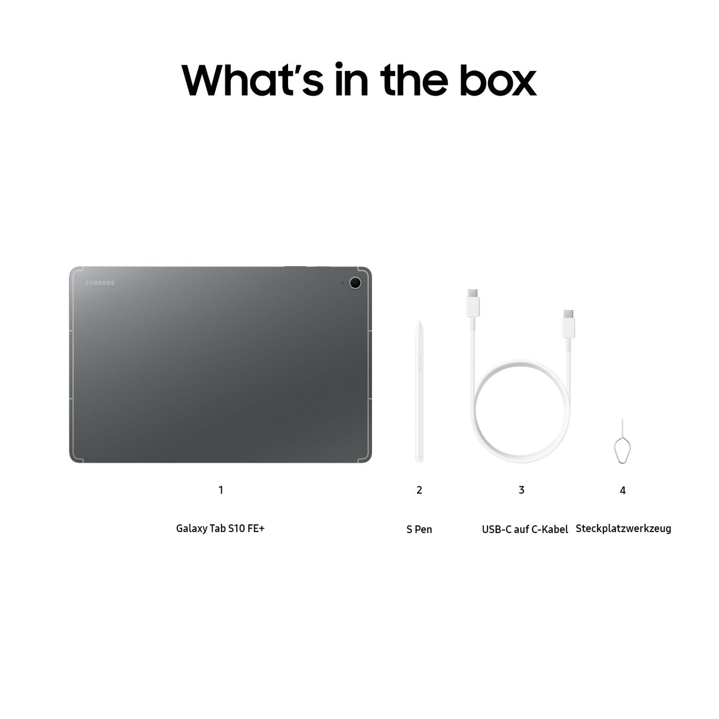 Samsung Galaxy S10 FE+ AI-Tablet, Android Tablet, 256 GB Speicher, 12 GB RAM, 33,28 cm/13,1" Display, Inkl. S Pen, Wi-Fi, Lange Akkulaufzeit, Gray, 36 Monate Herstellergarantie [Exklusiv auf Amazon]