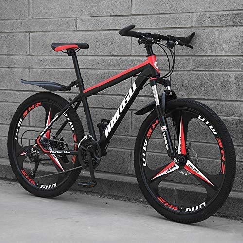 26 Zoll 21 Gang Herren Mountainbike High Carbon Stahl Hardtail Mountainbike mit Vorderradfederung Einstellbarer Sitz 21 Gang