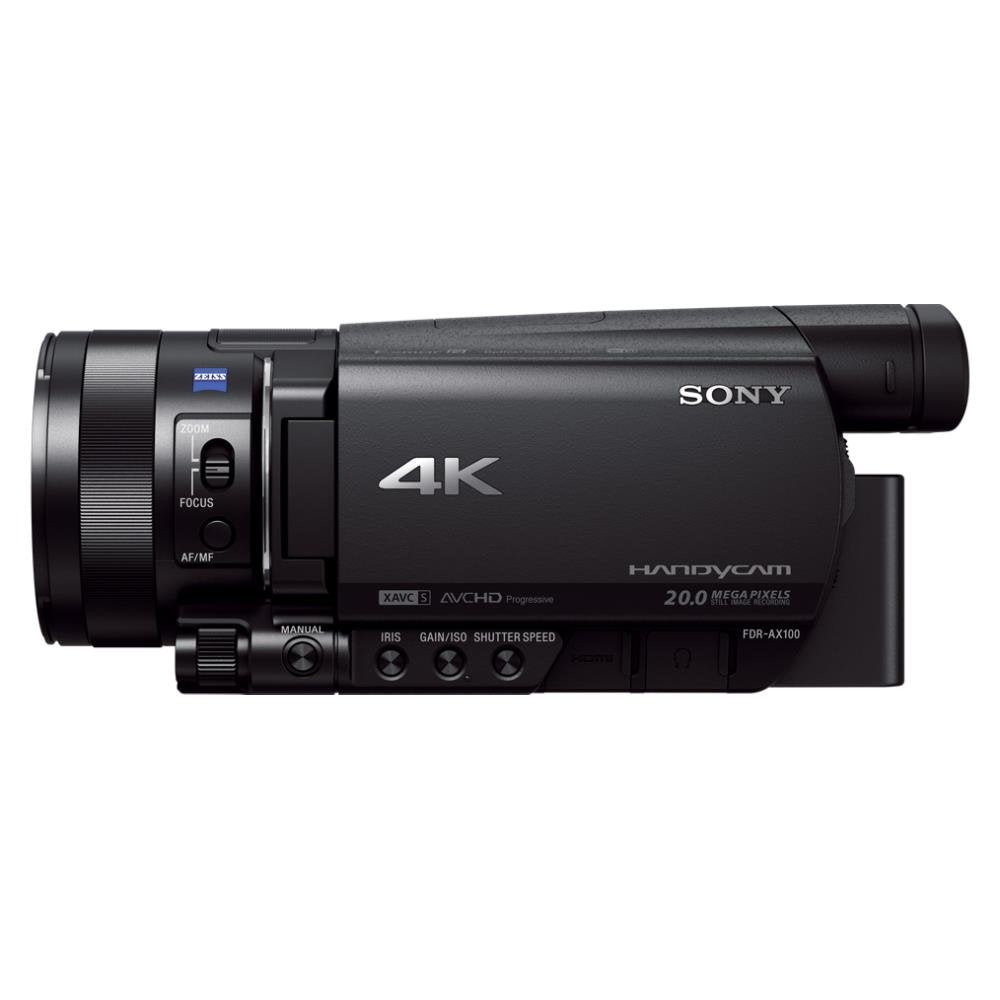 Sony FDR-AX100 4K Ultra HD Camcorder / Videokamera, Schwarz
