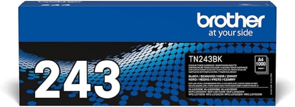 Brother BA78745 TN-243BK Original Tonerkassette (für Brother DCP-L3510CDW, DCP-L3550CDW, HL-L3210CW, HL-L3230CDW, HL-L3270CDW, MFC-L3710CW, MFC-L3730CDN, MFC-L3750CDW und MFC-L3770CDW) schwarz