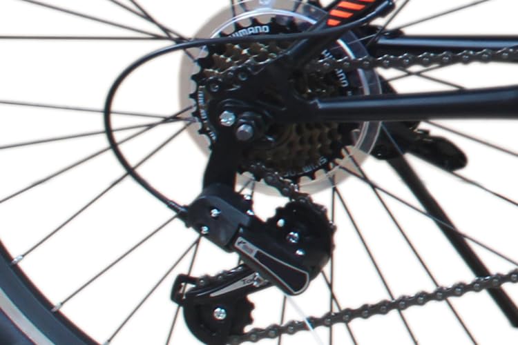 Talson 20 Zoll Fahrrad Shimano 18-Gang Mountainbike - mit Gabelfederung und Beleuchtung Neu
