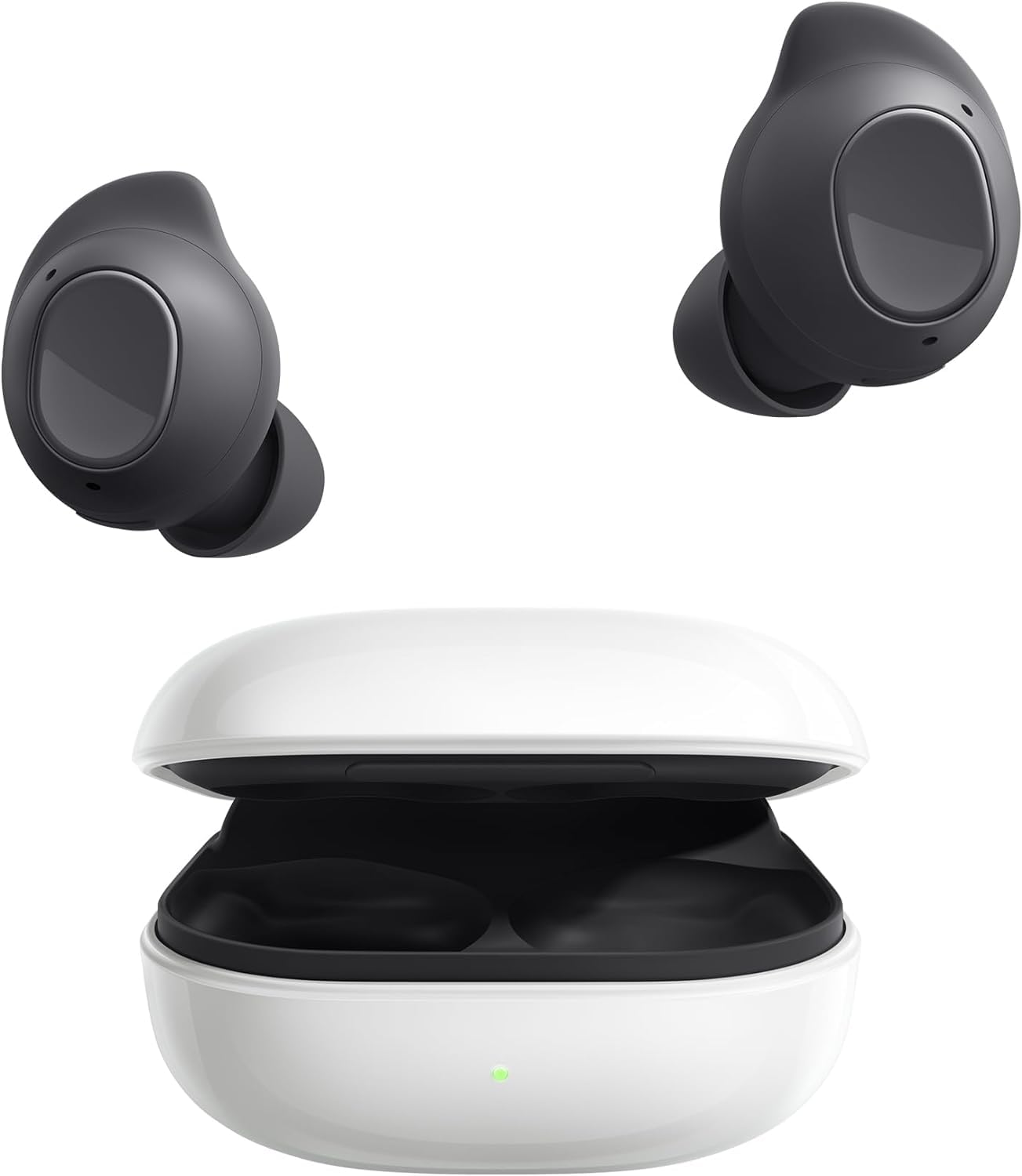 Samsung Galaxy Buds FE Kabellose Bluetooth-Kopfhörer inkl. araree Bean Case, Active Noise Cancelling (ANC), 3 Mikrofone, Touch Control, Tiefer Bass, Mit Ladekabel, Graphite [Exklusiv bei Amazon]