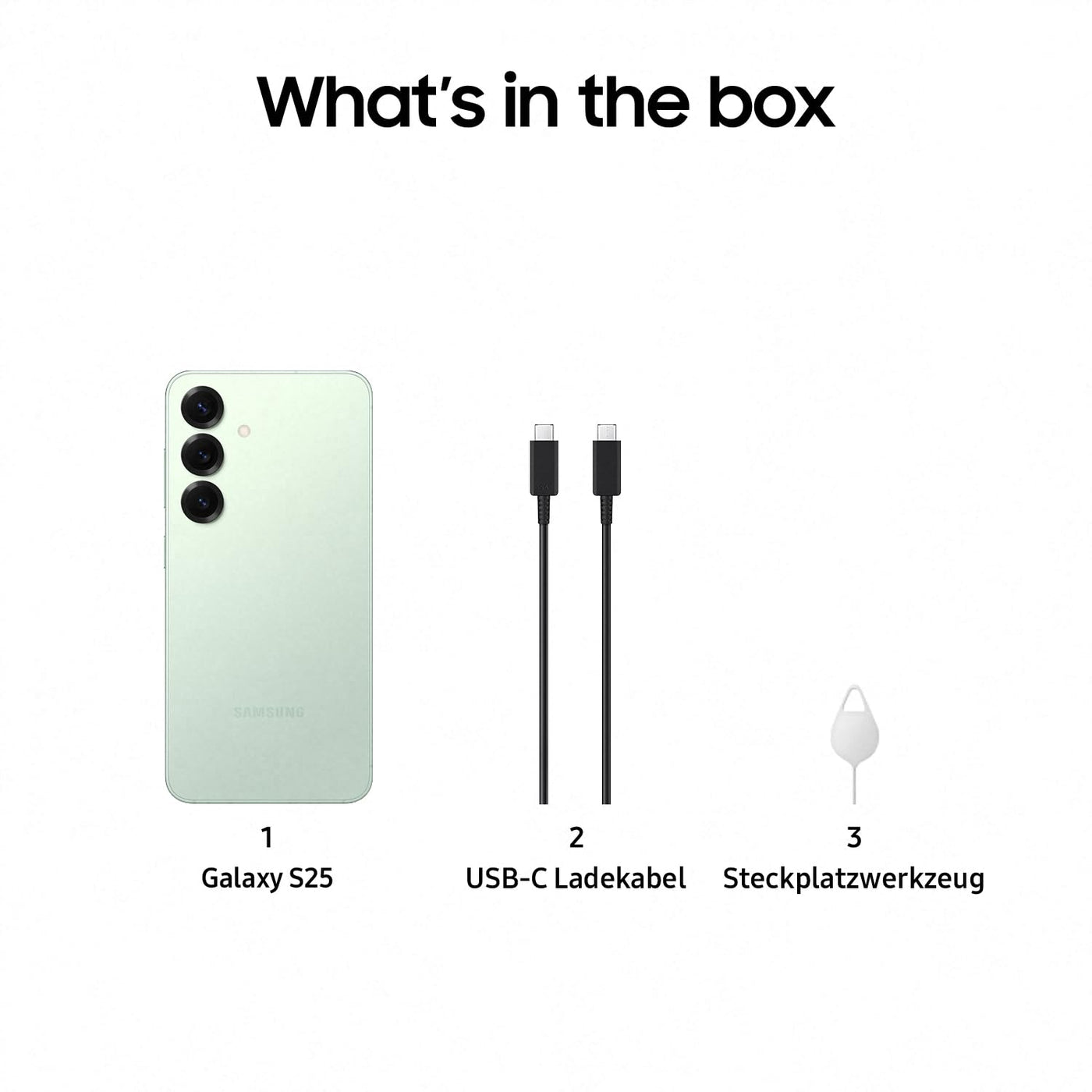 Samsung Galaxy S25 AI Smartphone mit Galaxy AI, Ohne Vertrag, AI Handy mit Android, 12 GB RAM, 128 GB Speicher, 50-MP-Kamera, Mint, 3 Jahre Herstellergarantie [Exklusiv auf Amazon]