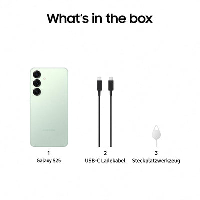 Samsung Galaxy S25 AI Smartphone mit Galaxy AI, Ohne Vertrag, AI Handy mit Android, 12 GB RAM, 128 GB Speicher, 50-MP-Kamera, Mint, 3 Jahre Herstellergarantie [Exklusiv auf Amazon]